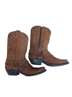 Prospector EUC Brown Leather Bike/Work Boot Square Toe Size 11E